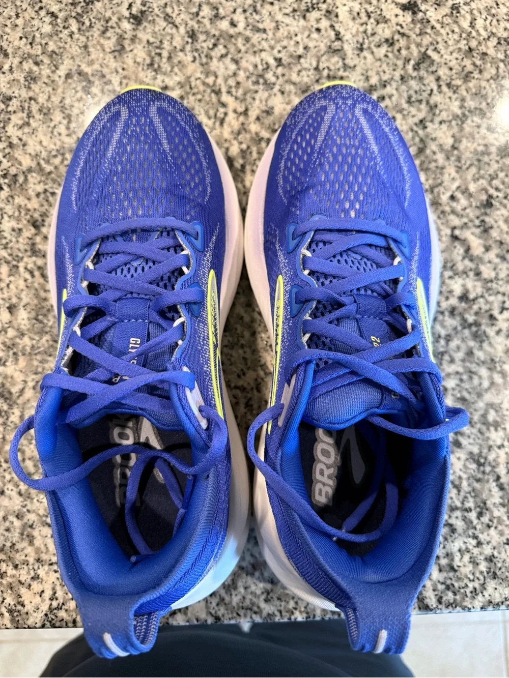 Brooks Women's Glycerin 22 Running Shoes - Blue with Neon Accent